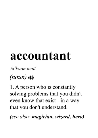 Funny Accountant Job