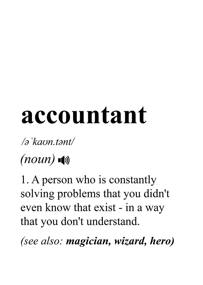 Funny Accountant Job