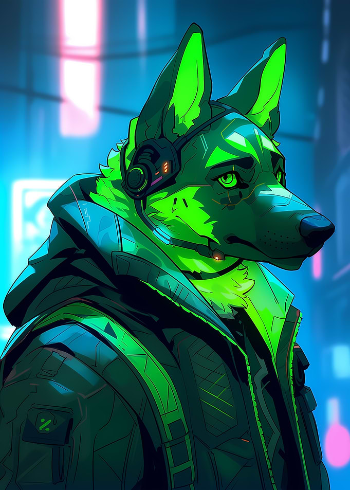 Cyberpunk Dog