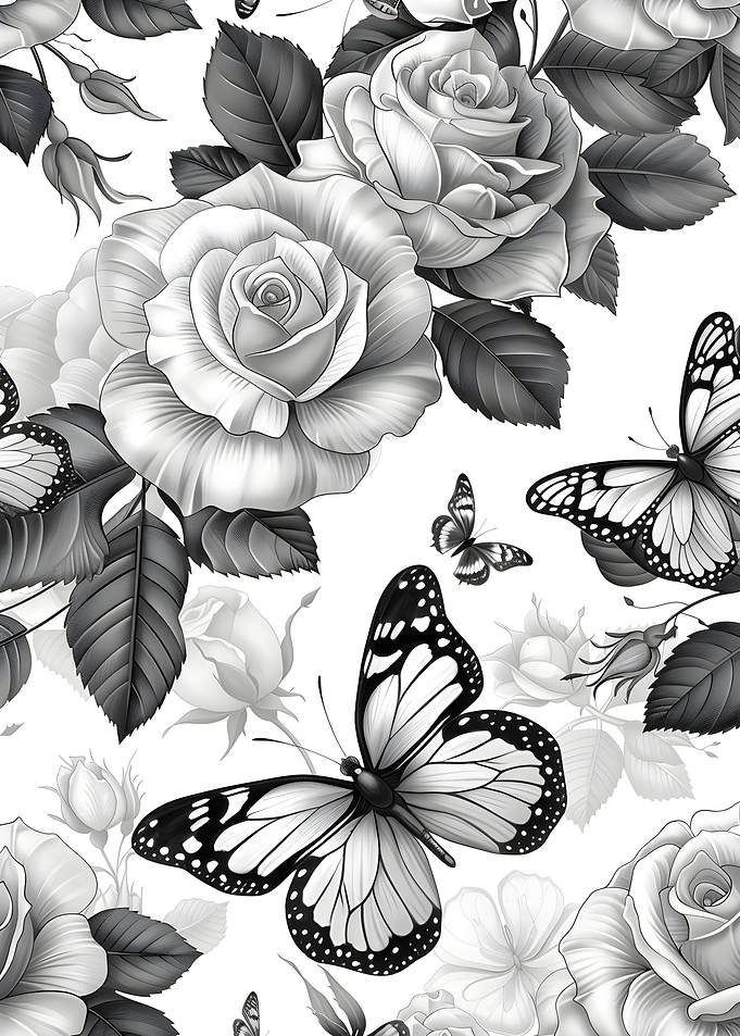 Flowers and Butterfly
