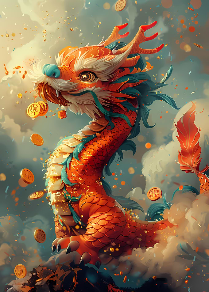 Cartoonized Chinese Dragon