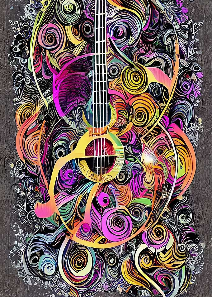Abstract guitar