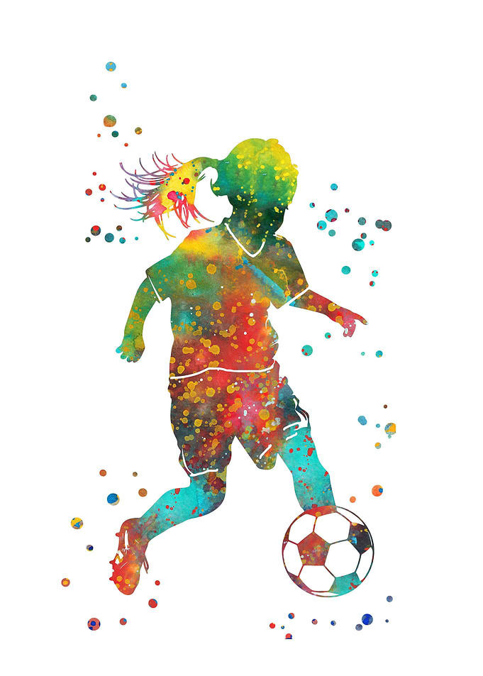 Soccer Player Little Girl