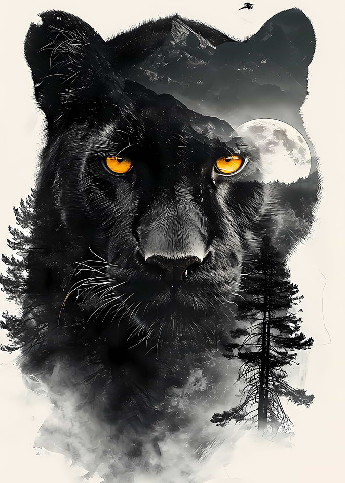 Panther Double Exposure