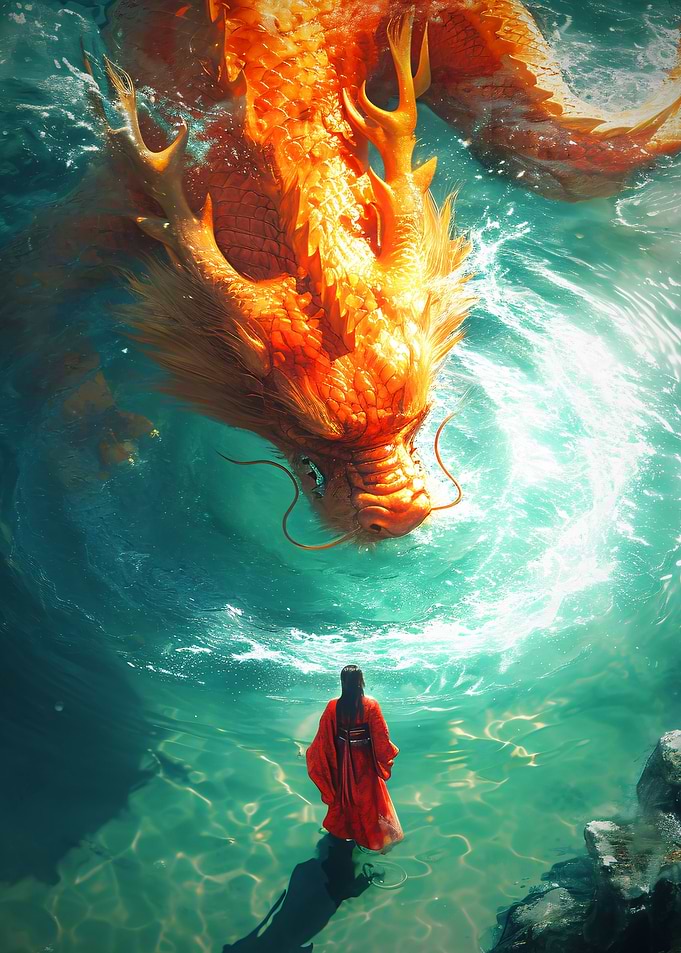Golden Water Dragon