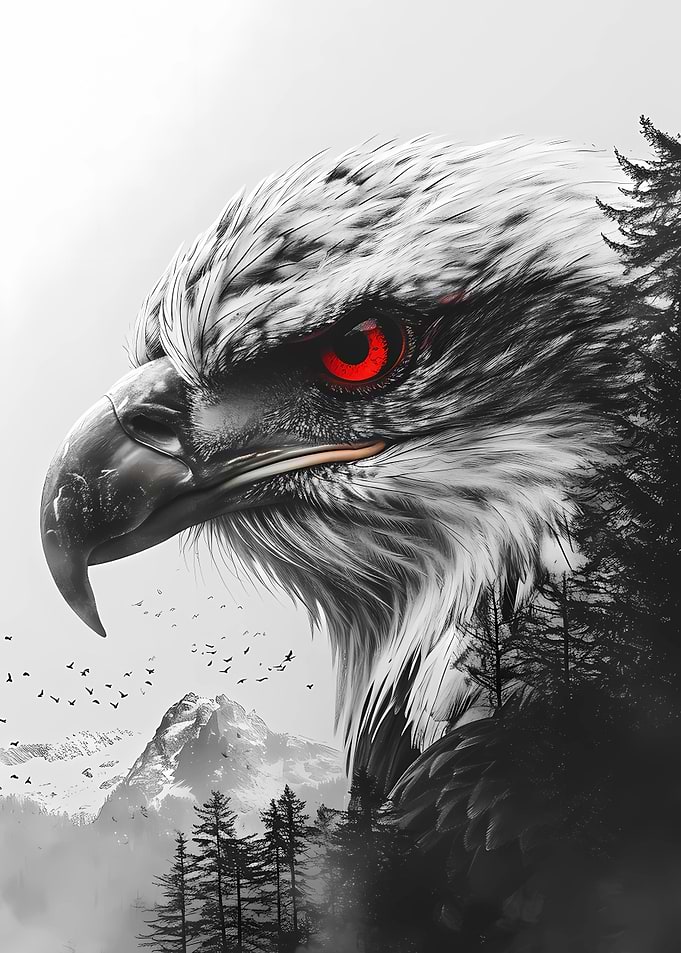 Eagle Double Exposure