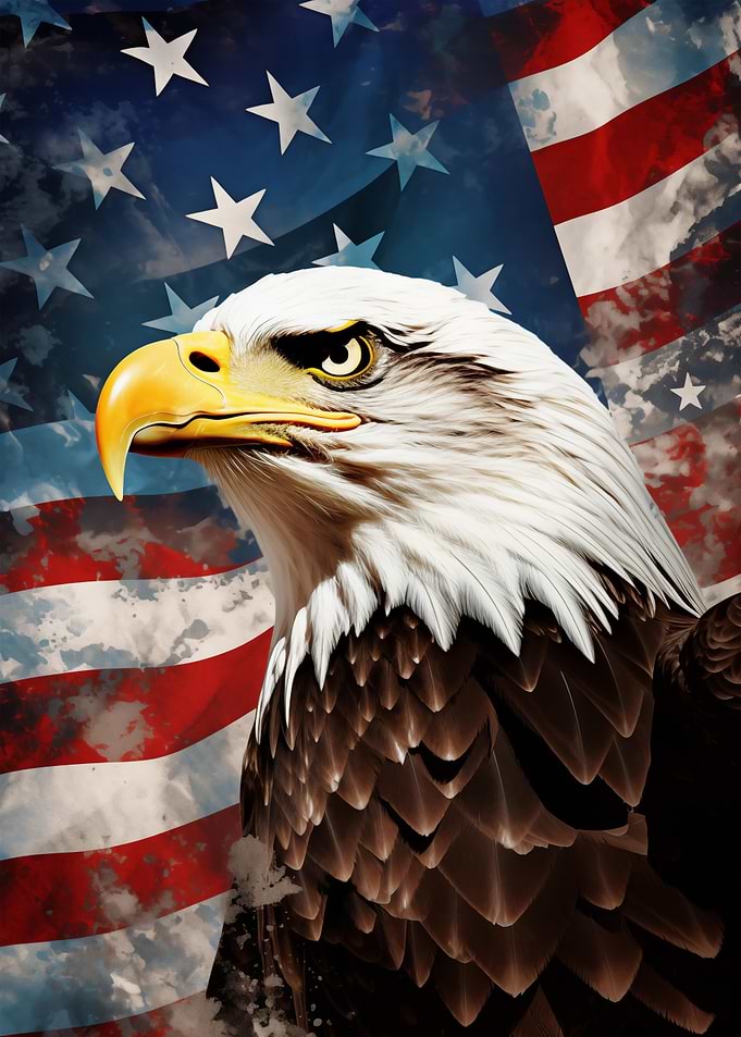 Eagle American Flag