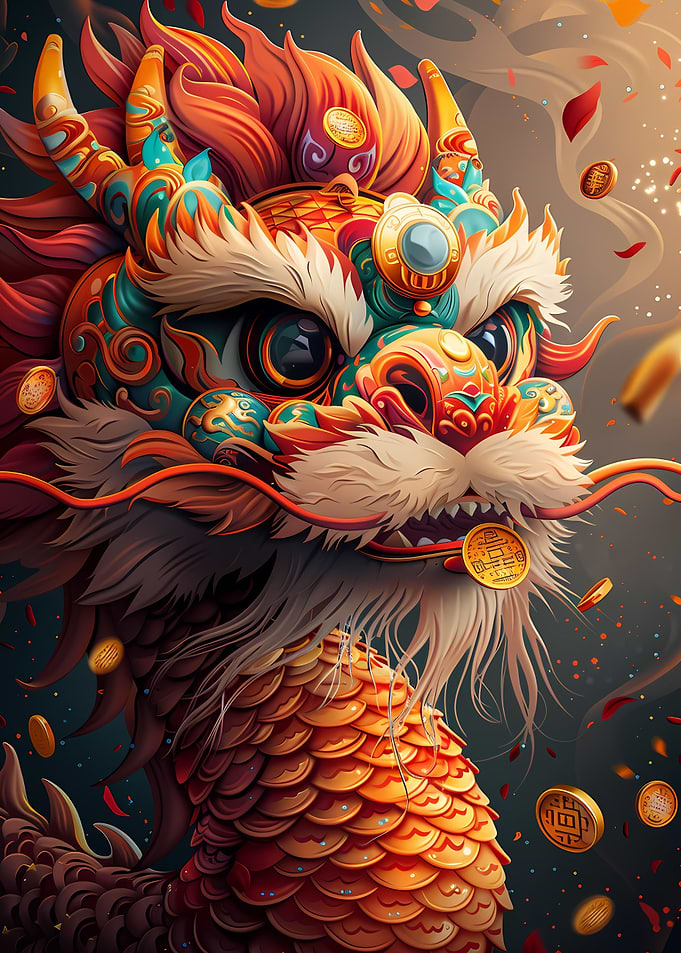 Cartoonized Chinese Dragon