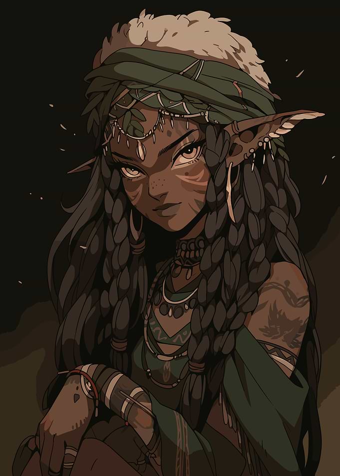 Indigenous Druid Girl