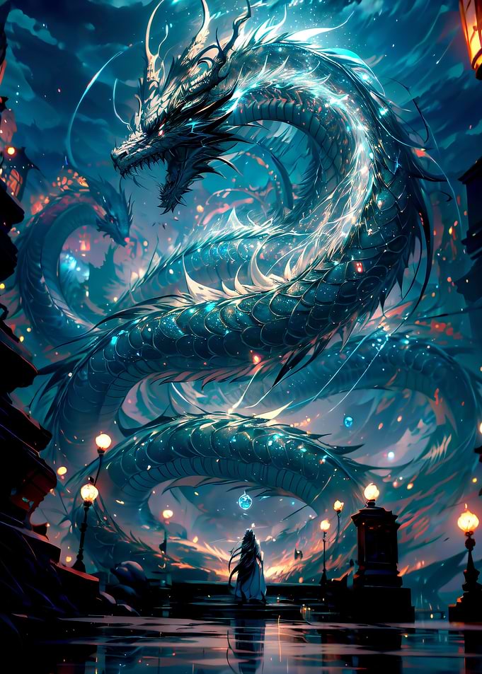 Blue Water Dragon Fantasy