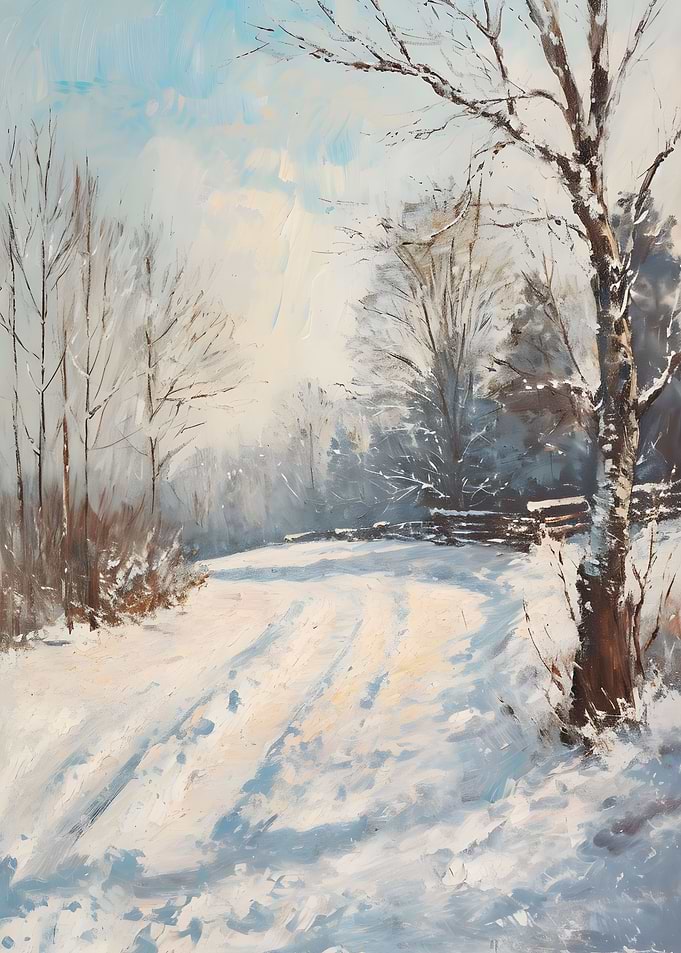 Serene Snowy Landscape