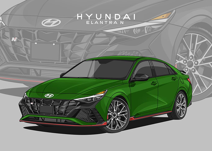 hyundai elantra n green
