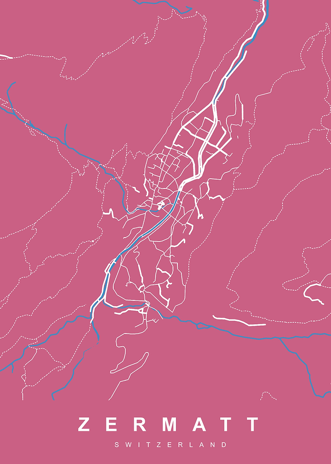 MAP ZERMATT SWITZERLAND
