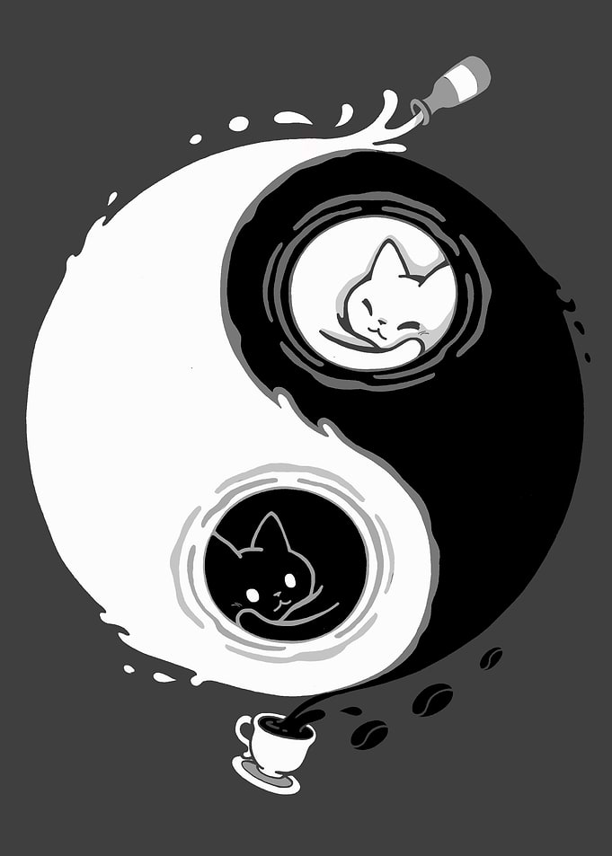 Ying Yang Coffee and Milk
