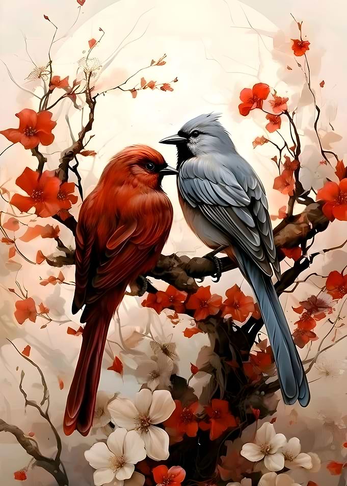vector pair of birds