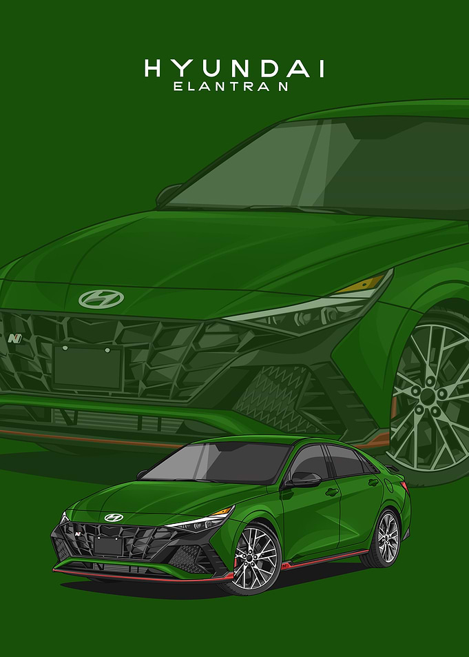 hyundai elantra n green