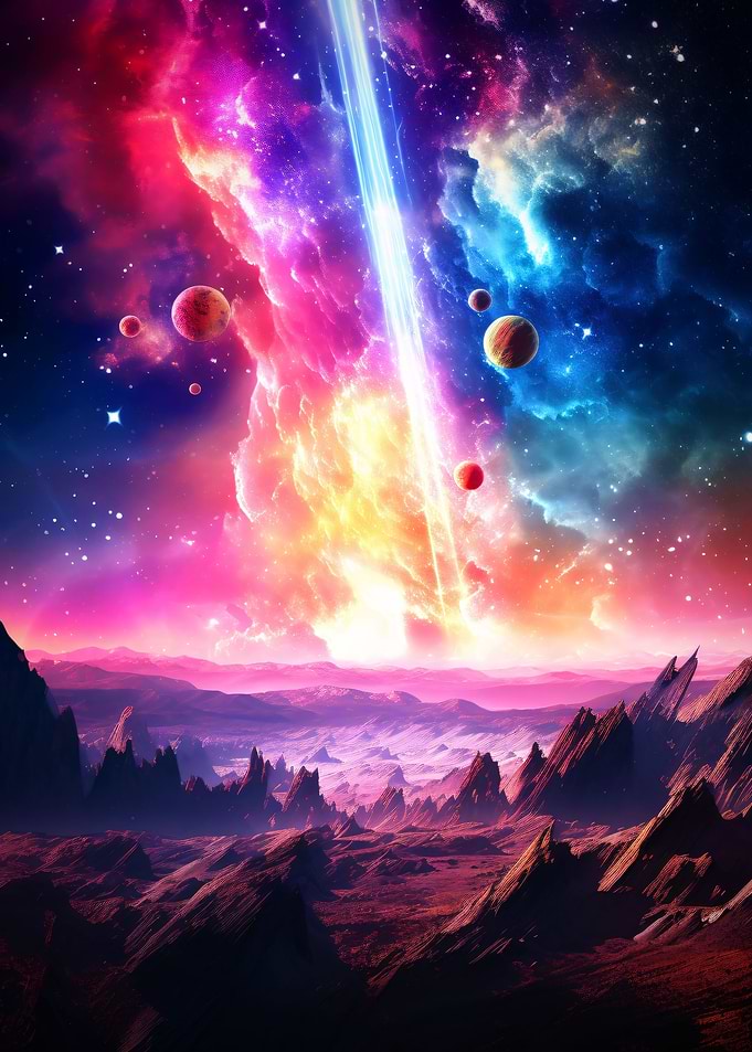 Fantasy Space Scene