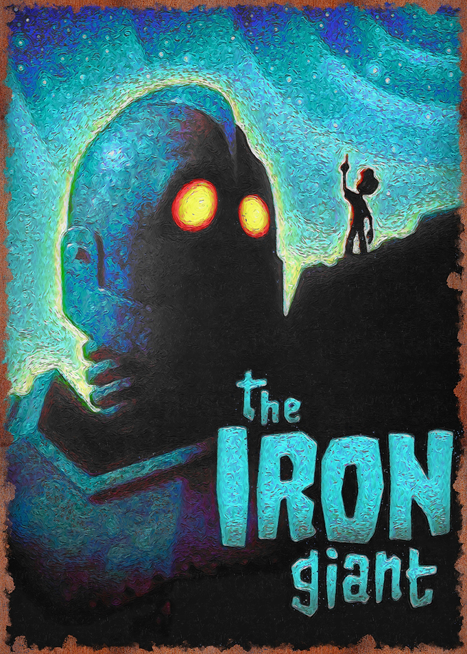 the iron giant vintage art