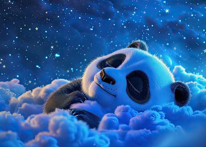 Sleeping Baby Panda