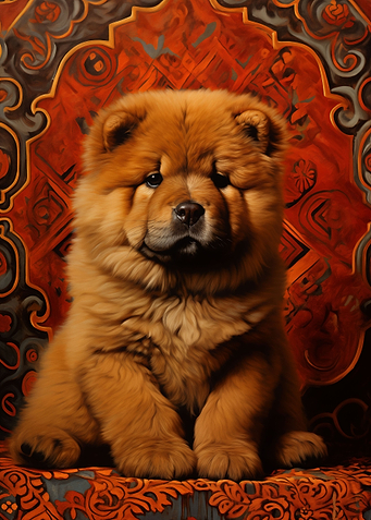 Chow chow puppy