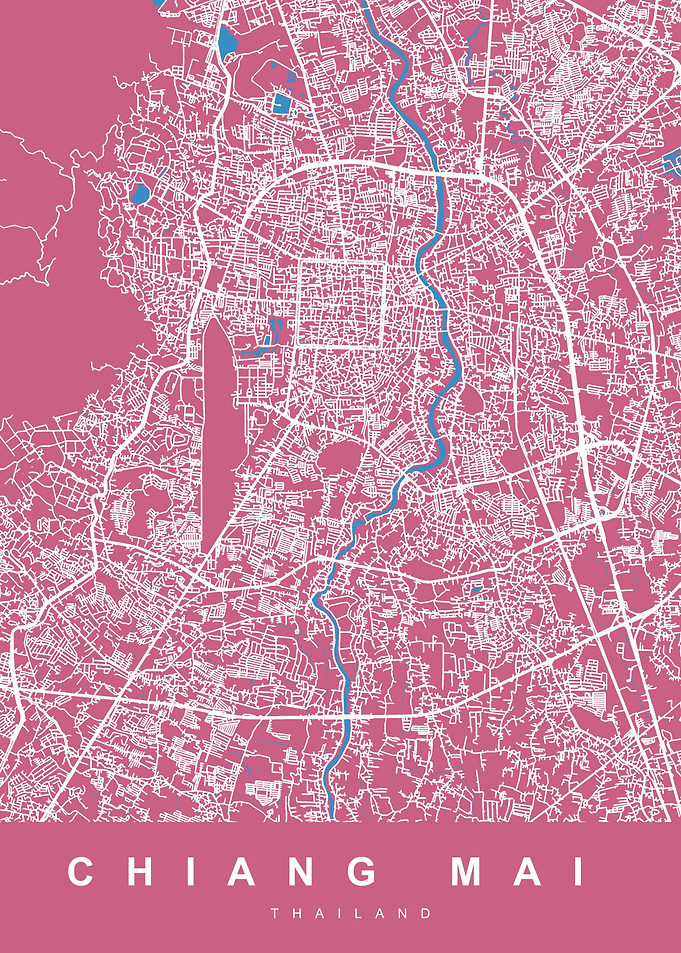 MAP CHIANG MAI THAILAND