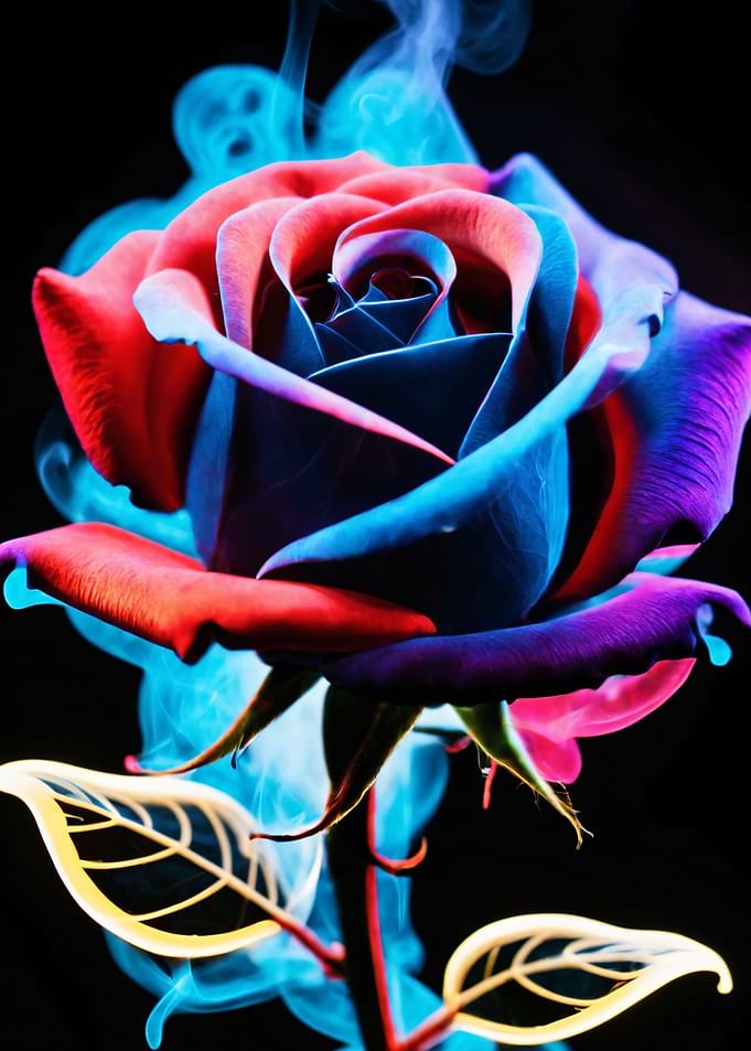 Neon rose