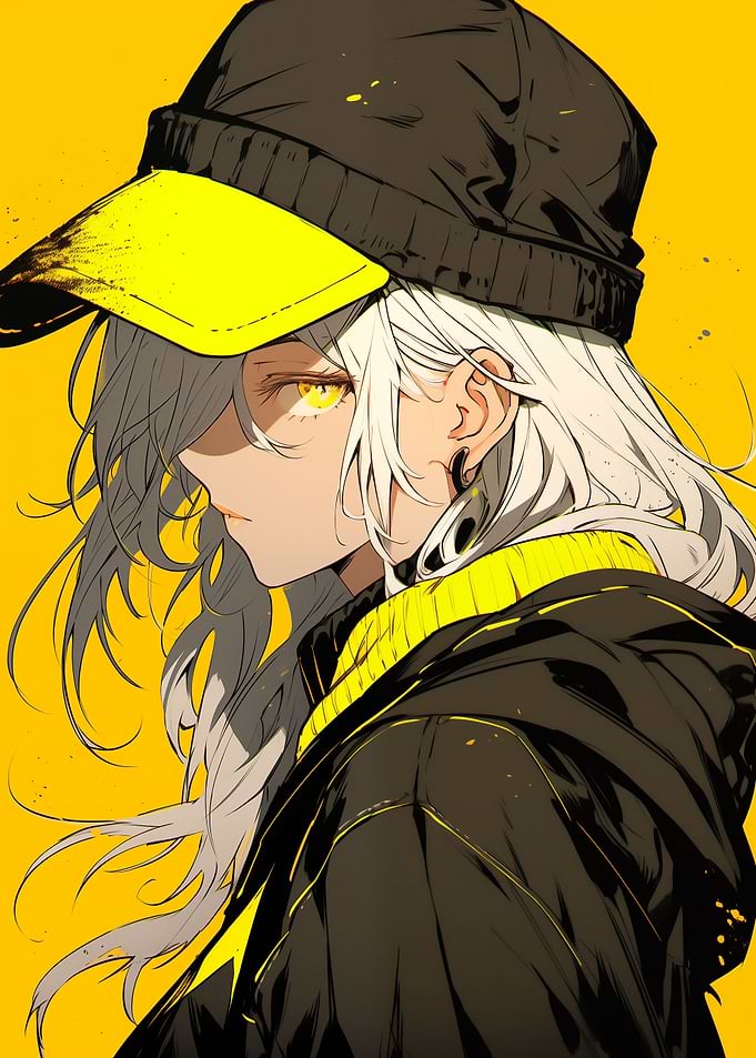 Yellow Anime Girl