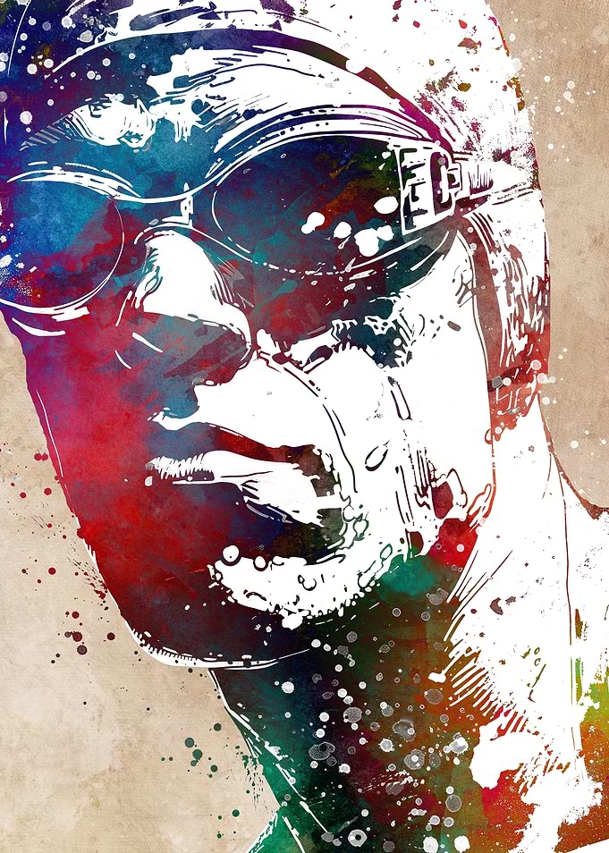 Swimmer sport art