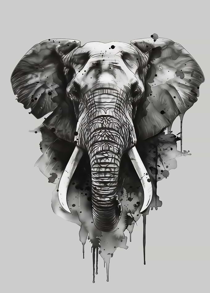 A Watercolor Elephant
