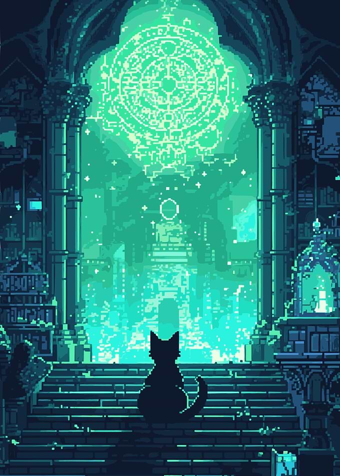 Pixel Arcane Feline Magic