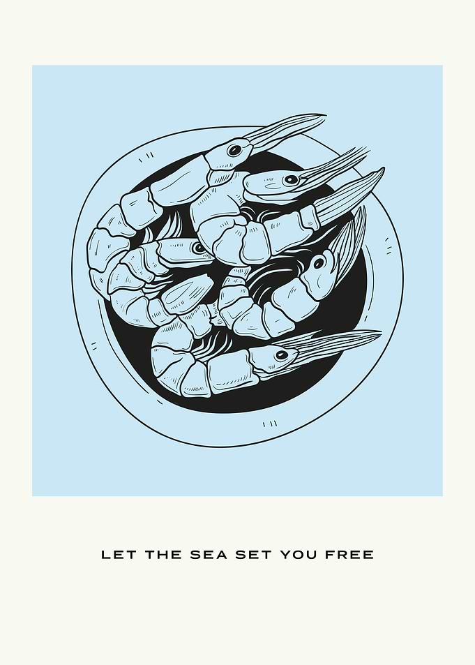 Minimalist Sea Food