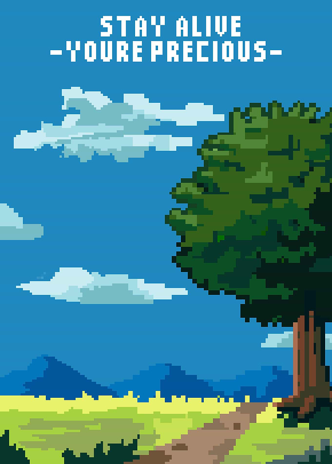 Stay Alive Pixel Art