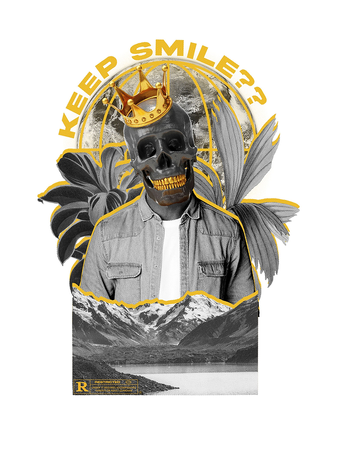 skull keep smile