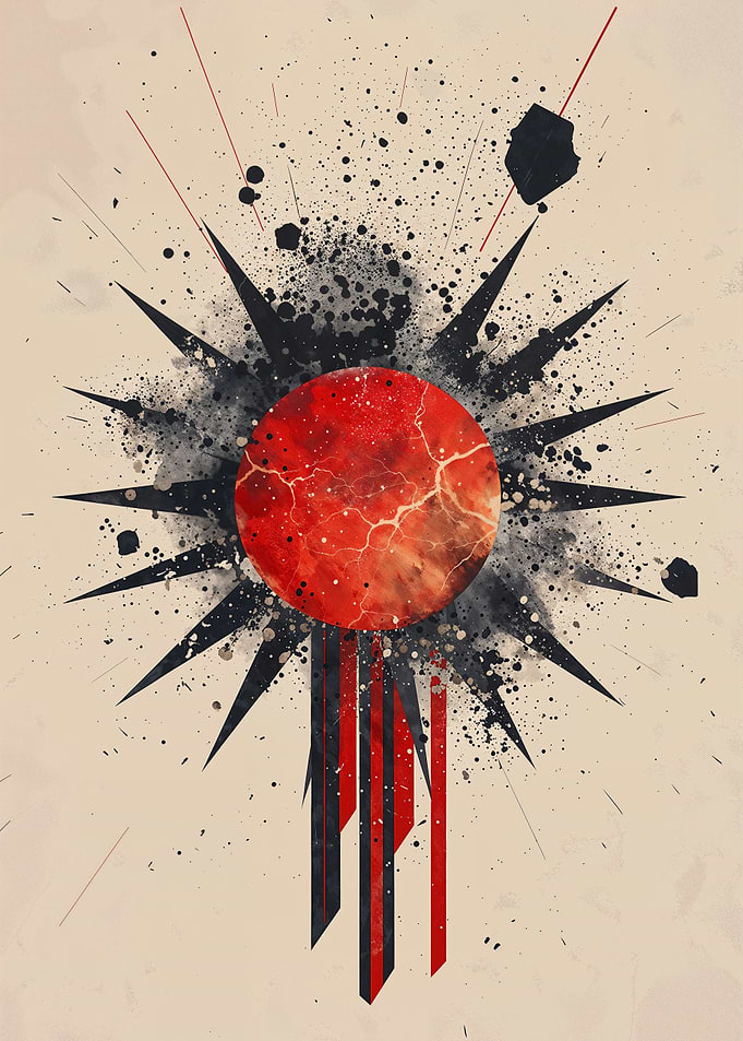 Red Splat Eruption
