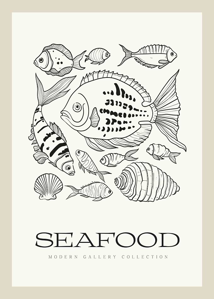 Minimalist Sea Food