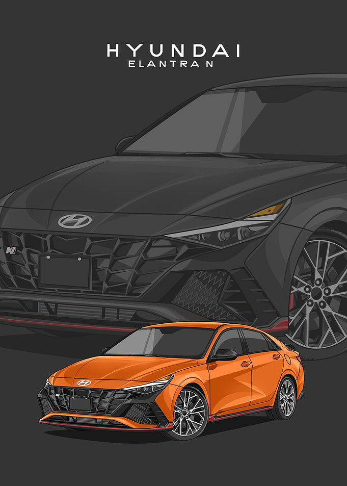 hyundai elantra n orange