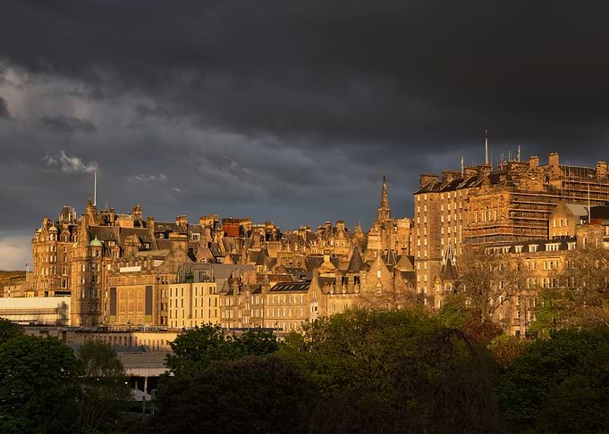 Edinburgh City At Sunset