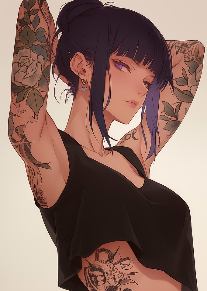 Anime Brunette WAIFU GIRL