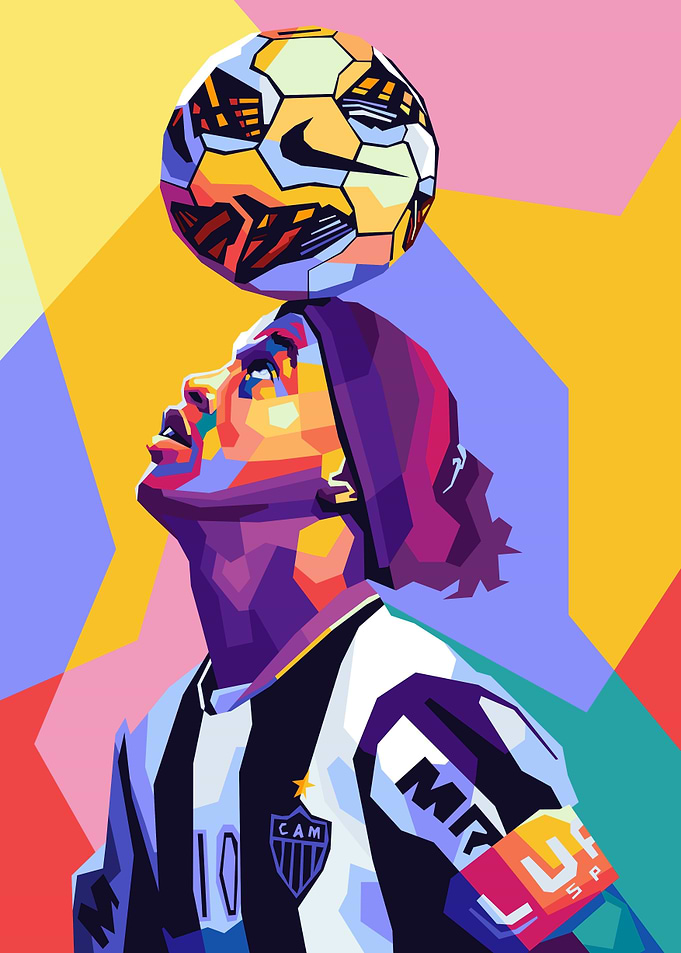 Ronaldinho Wpap Pop Art