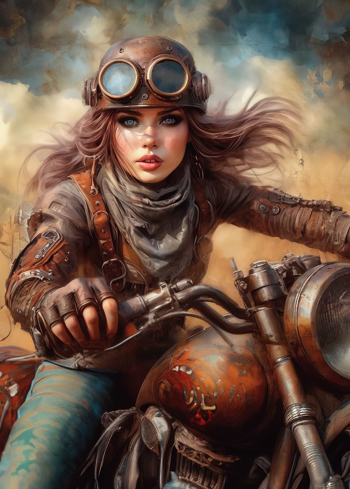Cute Biker Girl