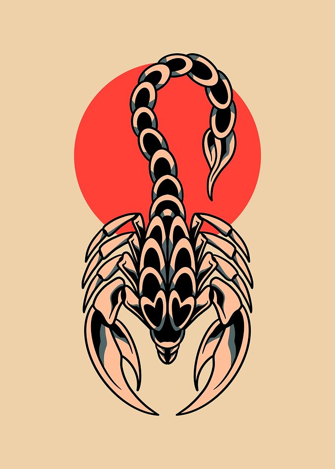 poison scorpion tattoo