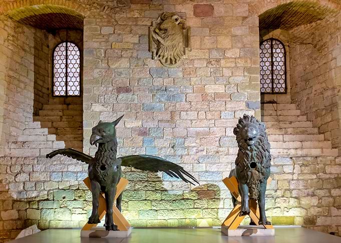 Griffin and Lion