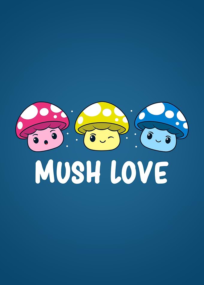 Pansexual Pride Mushroom