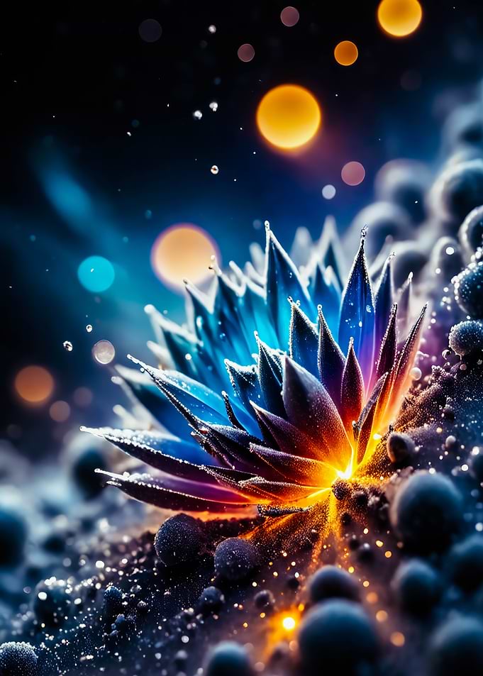 Glowing Crystal Flower