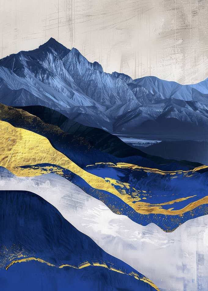 Landscape Blue Gold
