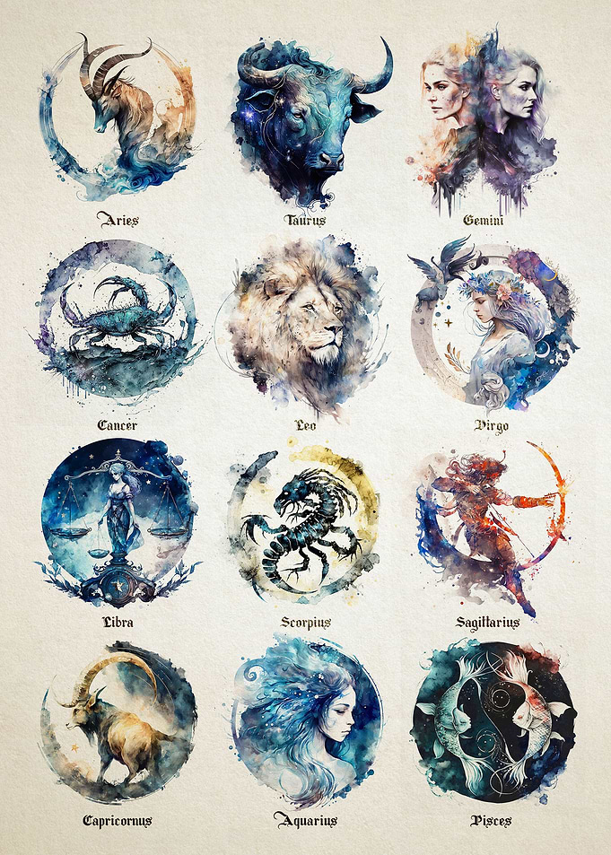 The 12 Zodiac Signs