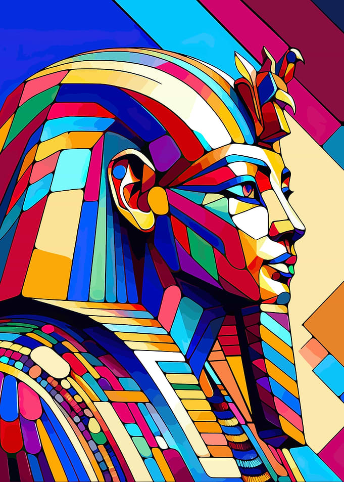pharaoh wpap pop art