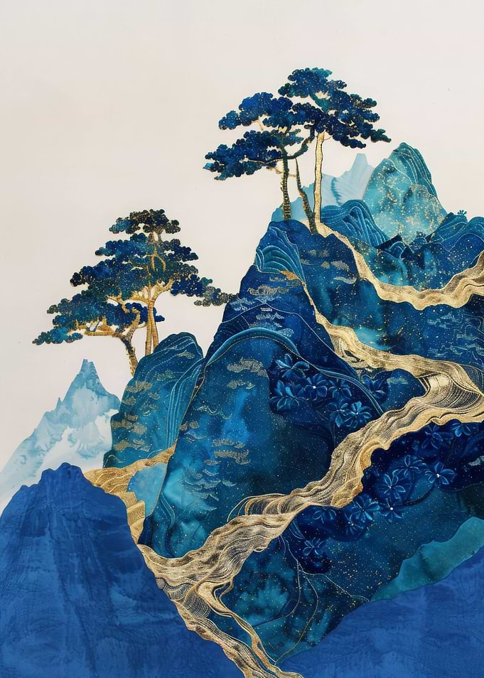 Landscape Blue Gold