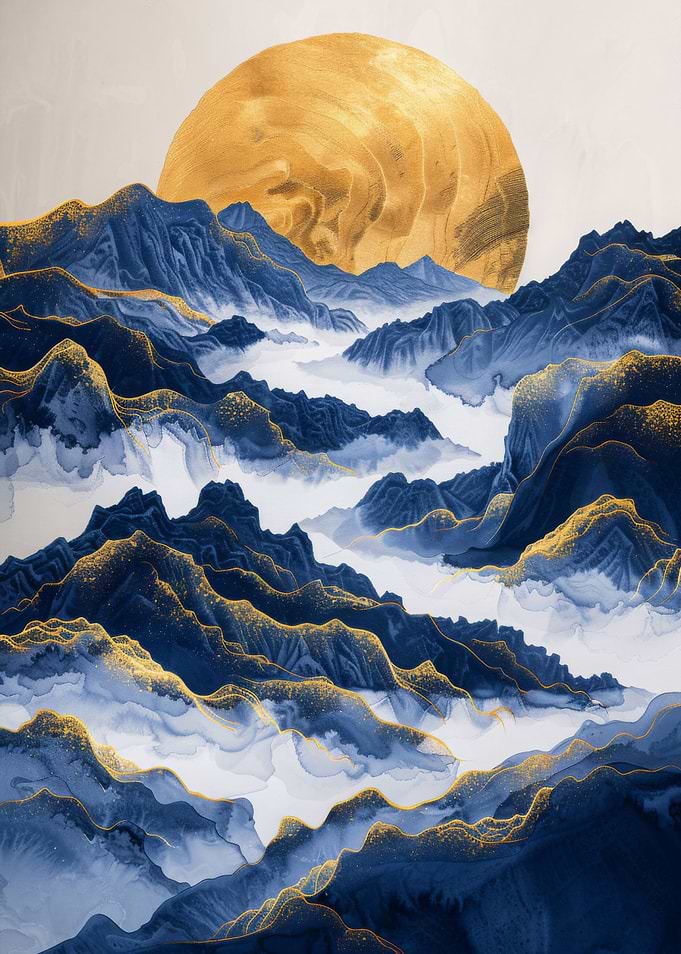 Landscape Blue Gold