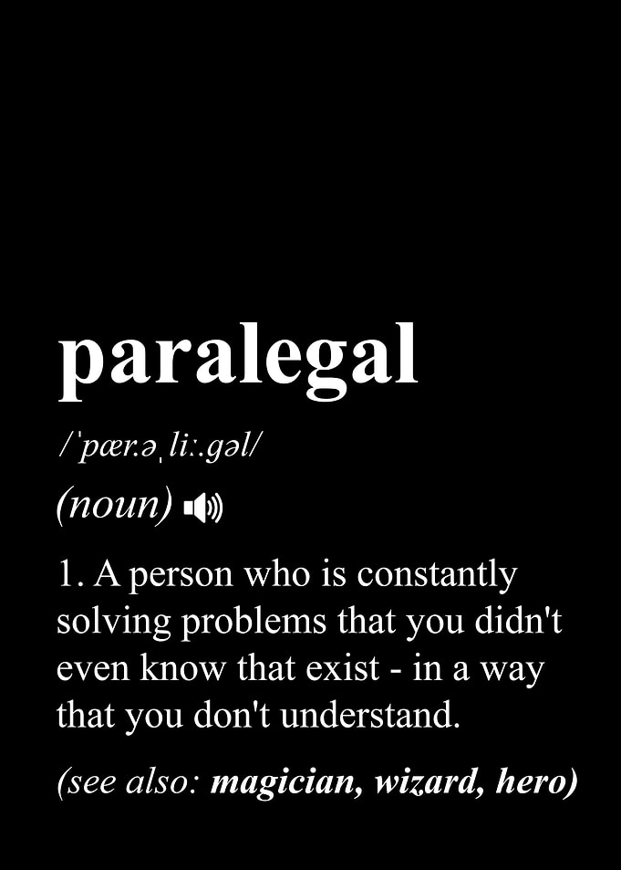 Paralegal Funny Definition